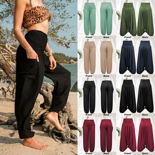 Harem Pants Womens Boho Clothes with 