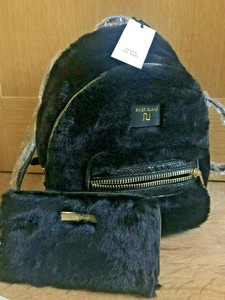 river island fur purse