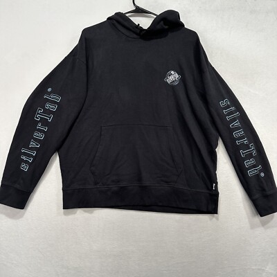 Vintage Levis Silver Tab Hoodie Black XL Men's Hooded Sweatshirt