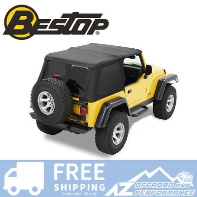 Bestop Trektop Nx Soft Top Black Denim No Doors For 97 06 Jeep