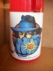 THE SHADOW Universal City Studios Red Plastic Lunch Box Thermos 1994 Aladdin — photo 1