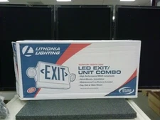 LITHONIA LIGHTING LHQM S W 3 G LED EXIT LED Unit Combo 