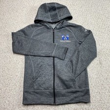 Adidas Sudadera Activa Talla S Gris Sudadera con Capucha Equipo de Voleibol Uniforme Atlético