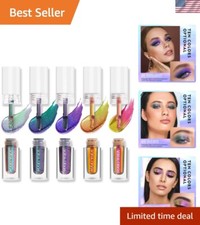 5Pc Long-Lasting Multichrome Eyeshadows - Veg...