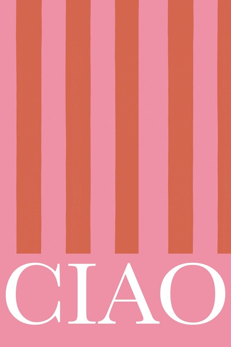 S L1200 Ciao Stripes By Grace Digital Art Giclee Art Print On Paper Or Canvas Ships Free