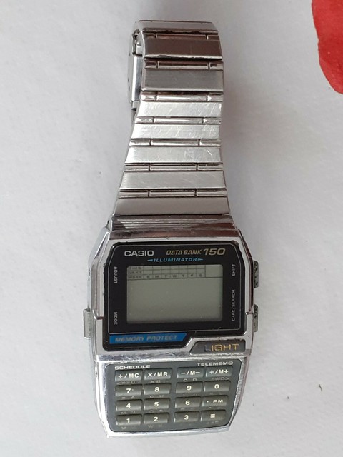 Casio 1477 Dbc-1500 Data 150 Calculator Watch NOS günstig kaufen | eBay
