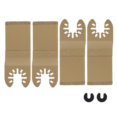Universal 4PCS Saw Blade Tool Cutter Cemented Carbide Tiles Oscillating Cutting