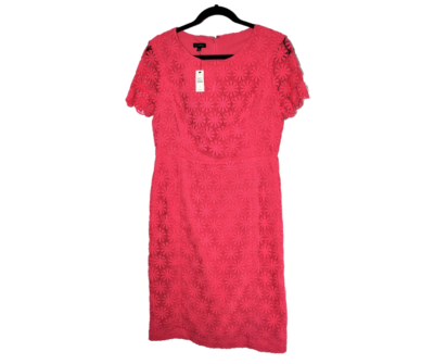 New $199 TALBOTS Larosa Pink Crocheted Floral Daisy Lace Sheath Dress Size 8 | eBay New $199 TALBOTS Larosa Pink Crocheted Floral Daisy Lace Sheath Dress Size 8 | eBay