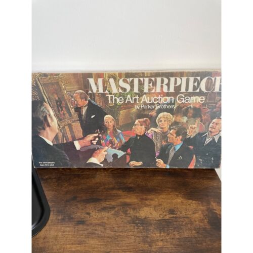 Masterpiece Art Auction 1970 Parker Brothers Board Game Incomplete - Picture 1 of 4