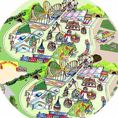 MINI Vinyl Kunststoff Matte Einlage für Tuff Spot Spiel Tablett Kirmes Freizeitpark