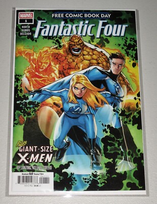 Fantastic Four / X-Men 2025 FCBD Unstamped NM Mylar Bag+Board 8pix Great packing