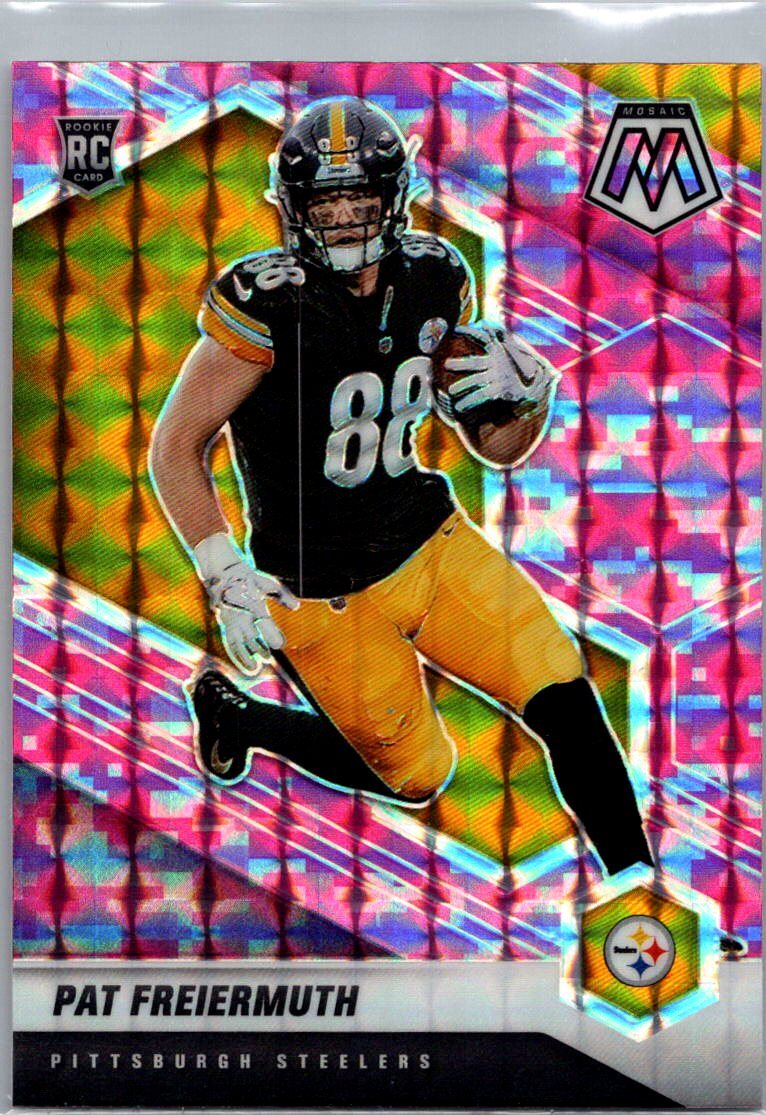 2021 Panini Mosaic #332 Pat Freiermuth Prizm Camo Pink