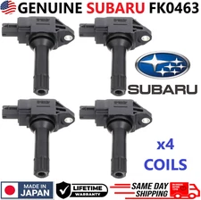 GENUINE SUBARU x4 Ignition Coils For 2015-2018 Subaru 2.0L H4 2.5L H4, FK0463