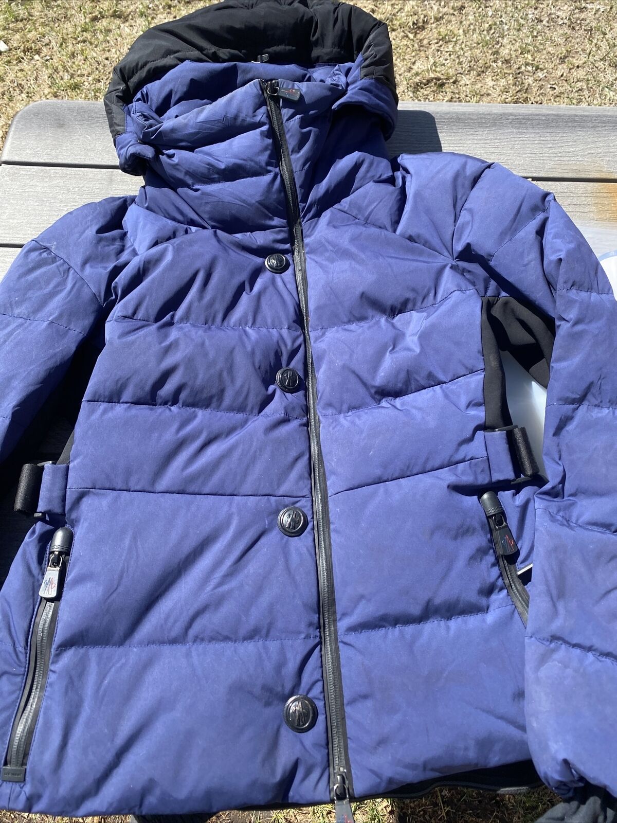 Blue Mascognaz logo-print down jacket, Moncler Grenoble