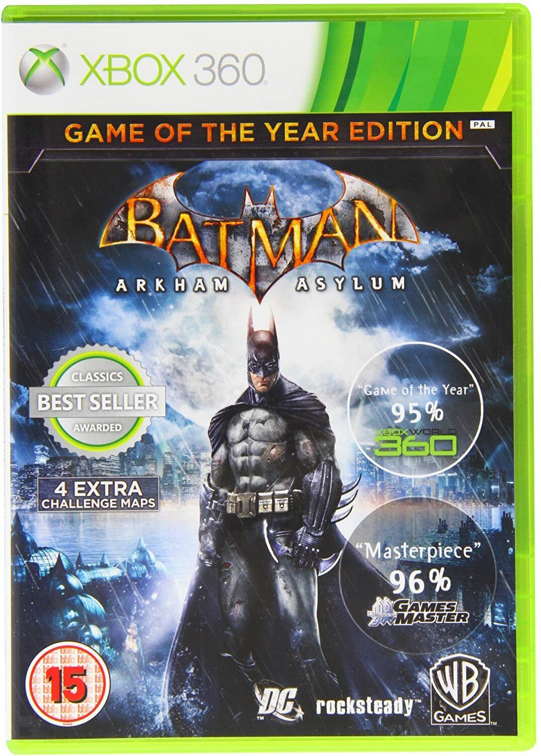 Jogo Batman Arkham Asylum Xbox 360 Desbloqueado, Jogo de Videogame Xbox 360  Usado 91330047