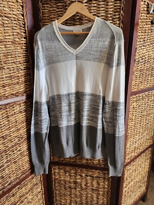 Guess Pullover V-neck Lightweight Sweater Jumper Size XL Men's