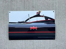 WOW! Curved 1966 Batmobile Side View  Door 3D Sign