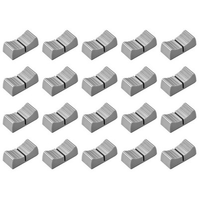 uxcell 24mmx11mmx10mm Console Mixer Slider Fader Knobs 4 x 0.9mm, Gray