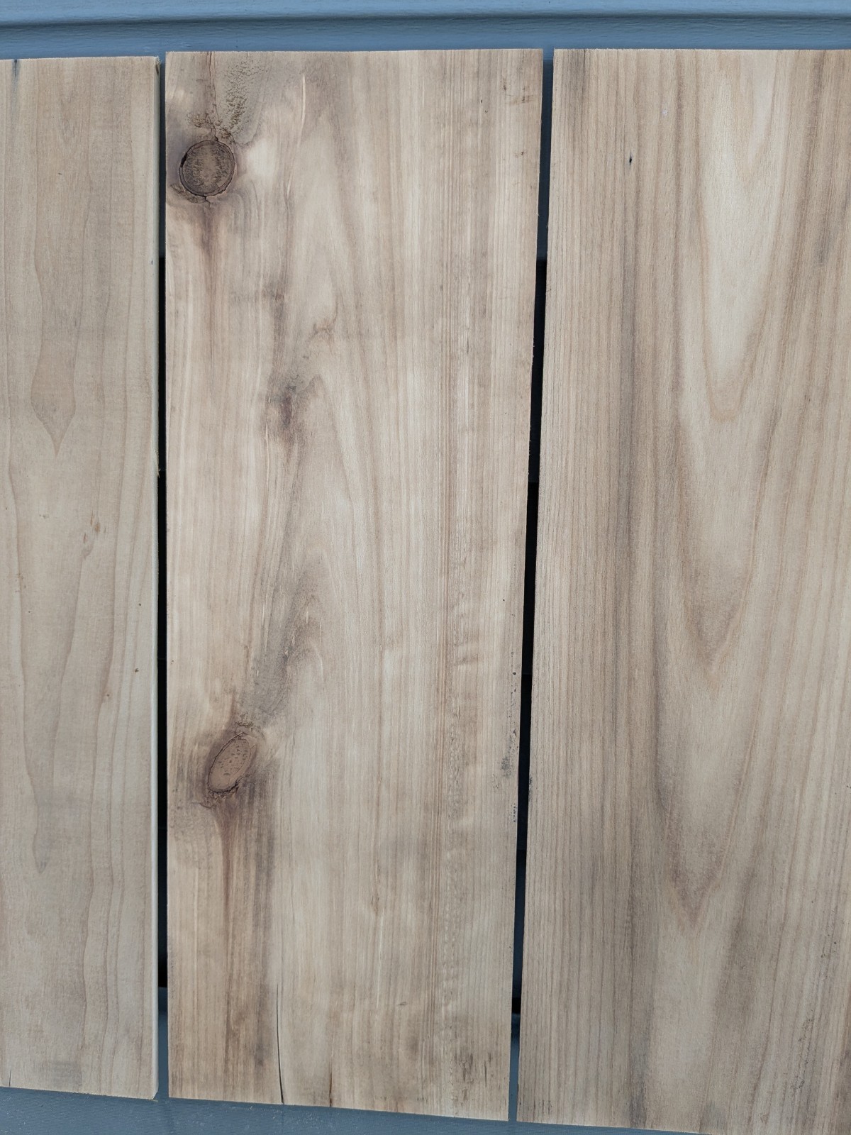 3 Thin Antique Old Growth Pine Wood Panels 19 1/2" X 6 1/2" X 1/4"  Lot  X75