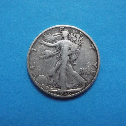 1936-S Walking Liberty Half Dollar VF Condition - Good Date/Mint