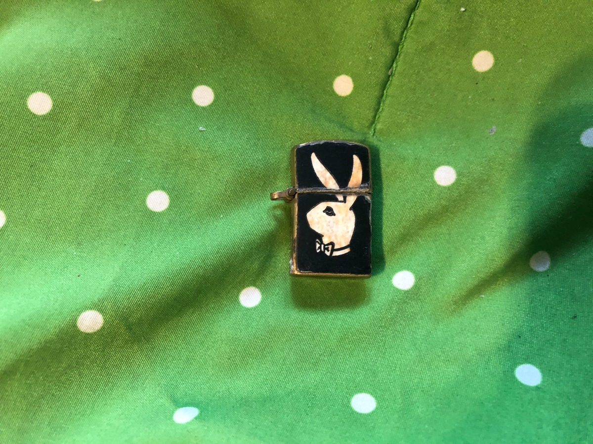 Vintage Playboy cigarette lighter miniature brass Japan Rare | eBay