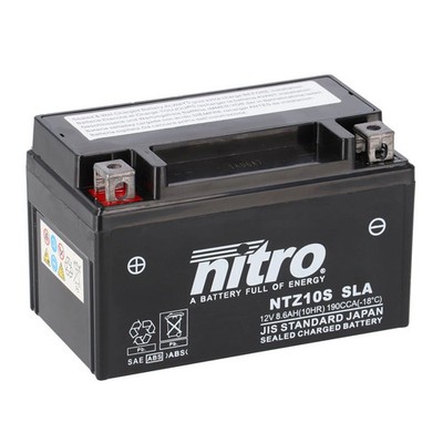 Nitro Batterie 12V 8,6AH YTZ10S (für: Kawasaki Vulcan 650 S ABS EN650 22-25 )