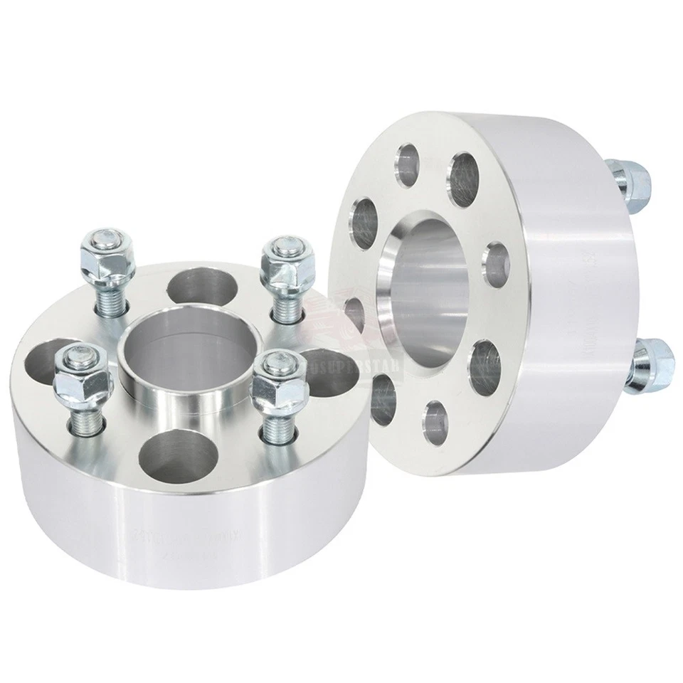 2 pcs 2" 4x100 12x1.5 studs wheel spacers For 1980-2007 Honda Civic Foto 3 de 4