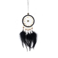 Malicosmile Car Dream Catcher for Rear View Mirror, Black Feather