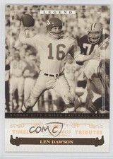 2006 Donruss Classics Legend Timeless Tributes Gold 14/25 Len Dawson HOF 0m8