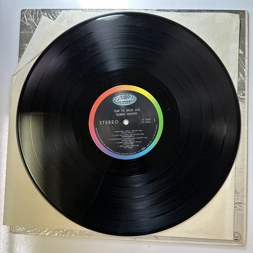 Ode To Billie Joe Record Vinyl Bobbie Gentry Capitol ST-2830 Vintage Press - Image 4 of 4