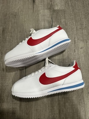 Nike Cortez White Varsity Red Unisex Mens Size 9.5  Womes Size 11