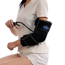 Blue Cold Compression Elbow Wrap Therapeutic Ice Pack for Pain Relief and Rec...