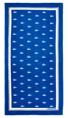 LACOSTE STRAND/SPA HANDTUCH - FOULARD KROKO BAUMWOLLE STRANDTUCH 36''x72'' GROß