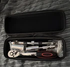 ATHLIFE Mechanics Tool Set Ratchet, Sockets, Extension, Wrench w/ Box Case