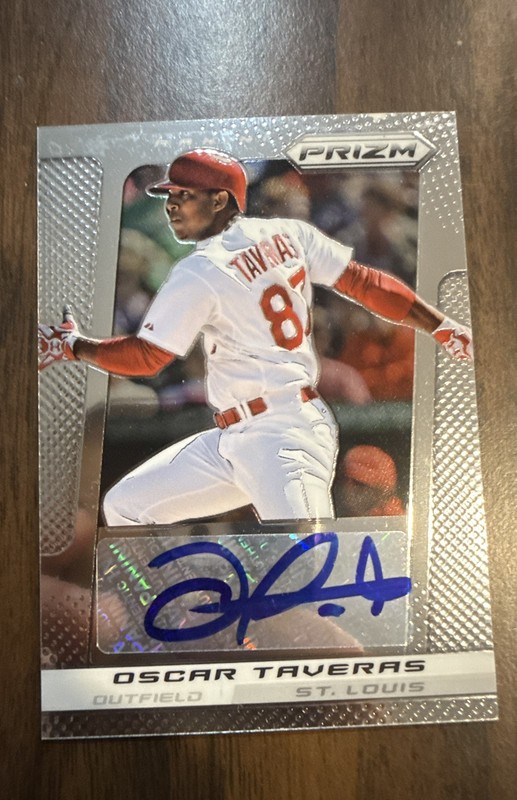 2013 Panini Prizm - Autographs Oscar Taveras #ROS (AU, RC)
