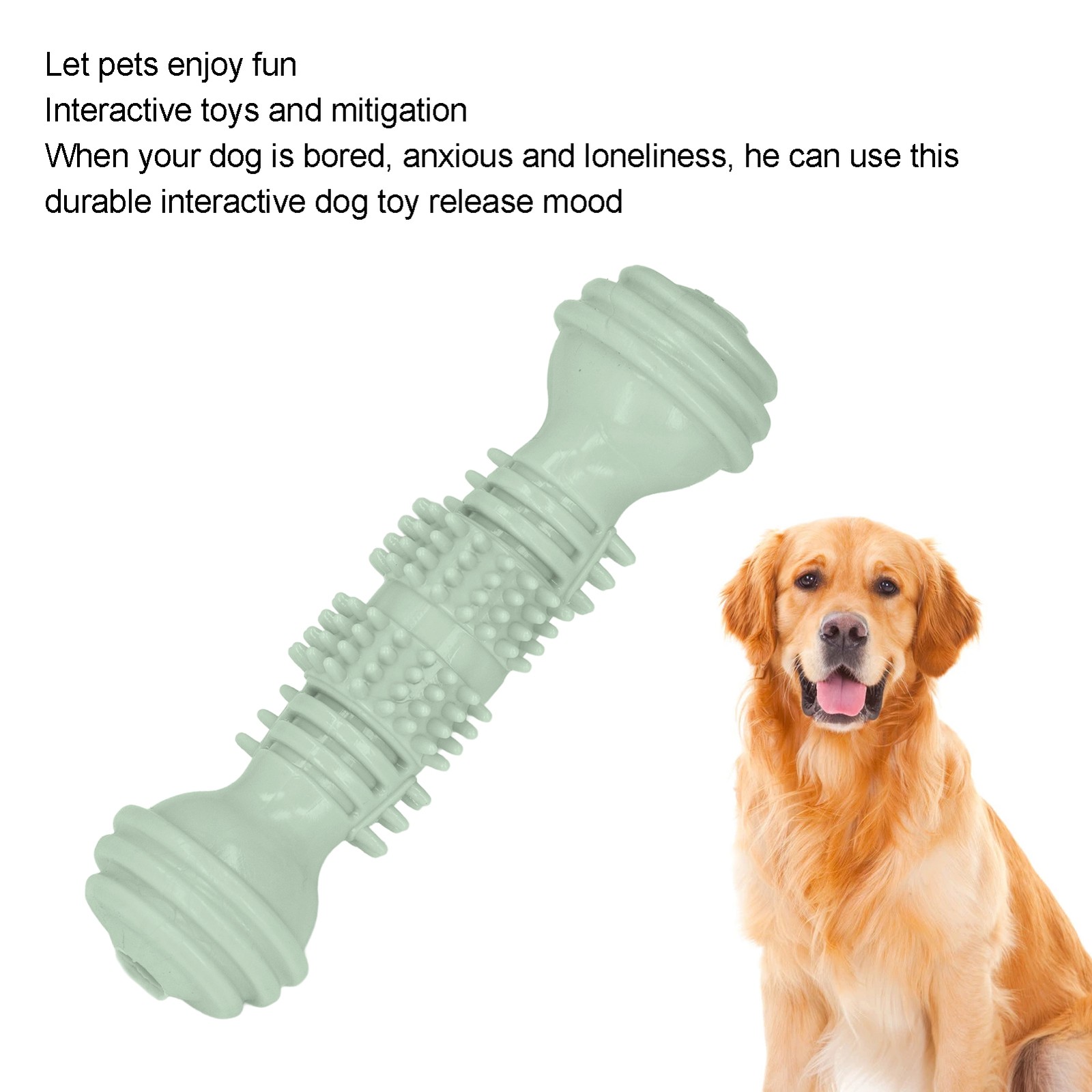 Puppy Teething Toys Dumbbell Teeth Cleaning Interactive Dog Chew Toys For Small