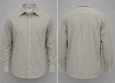 Vintage Burberrys Shirt Mens 16 35 Beige Long Sleeve Button Down Made In USA