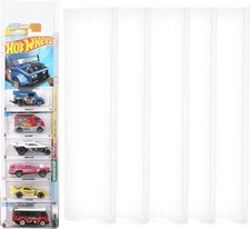 5-Pack Diecast Display Case for Hot Wheels  Matchbox Cars, Wall Mountable