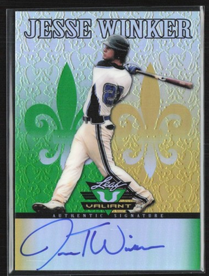 #ad Jesse Winker 2012 Leaf Valiant Draft Auto #VA JW1 $6.25
