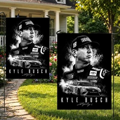 Kyle Busch #8 Nascar Racing Garden Flag Double Sided 12'x18' Fast Shipping