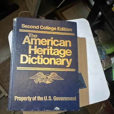 Houghton Mifflin American Heritage Dictionary 2nd College Edition Hardcover