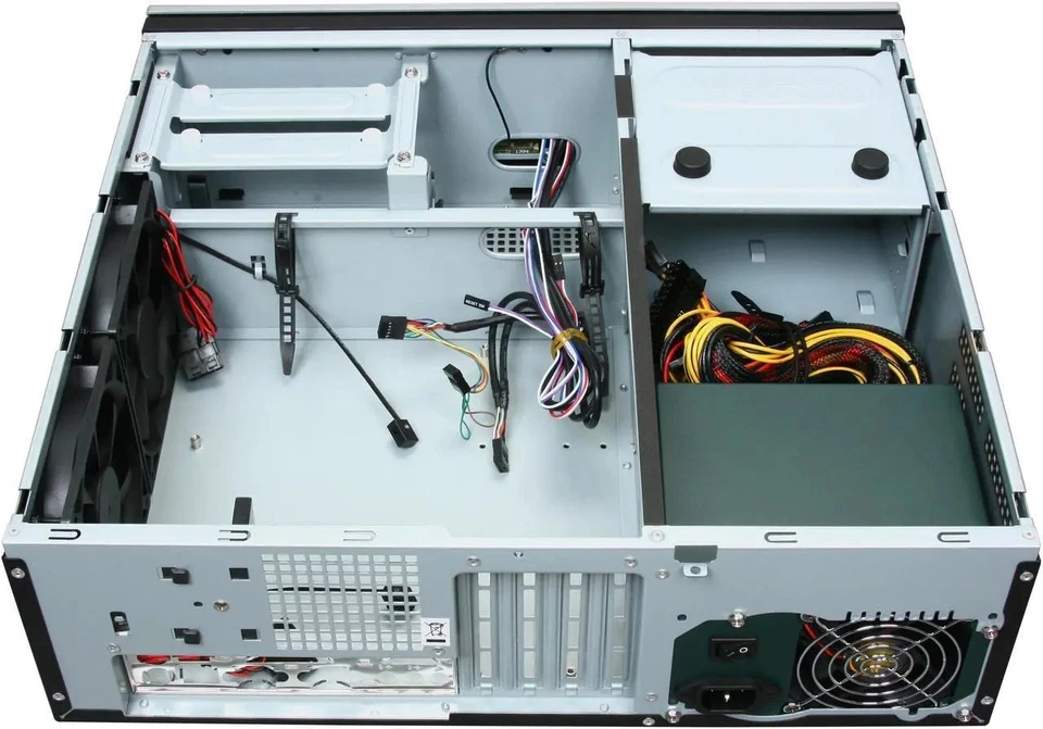 Antec NSK2480 MicroATX Desktop Silver / Black Chassis NEW (READ) - Image 2 of 4