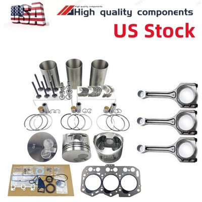 3D76 3D76E Rebuild Kit rod for Yanmar Engine John Deere 1435 X950R X495 Tractor