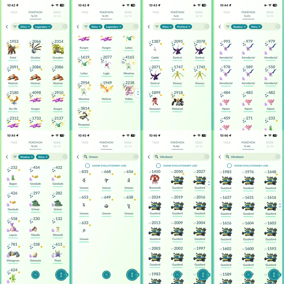 Pokémon Acc Go Lvl 65/ 2016/ 111 Legendary/ 240 Shiny/ 73 Lucky/ 1.2M Stardust/ - Image 3 of 4