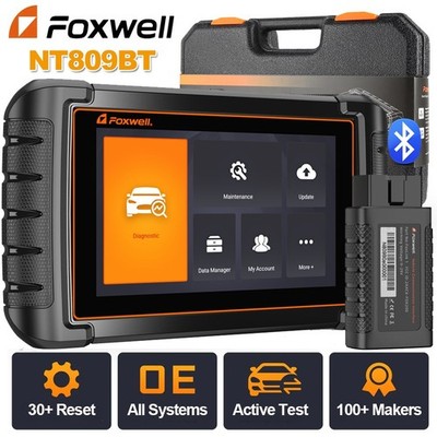 FOXWELL NT809 BT Profi KFZ Diagnosegerät Auto OBD2 Scanner ALLE SYSTEM TPMS DE