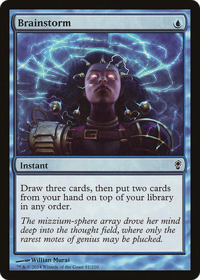 Brainstorm #91 (Damaged) Conspiracy CNS Magic MTG