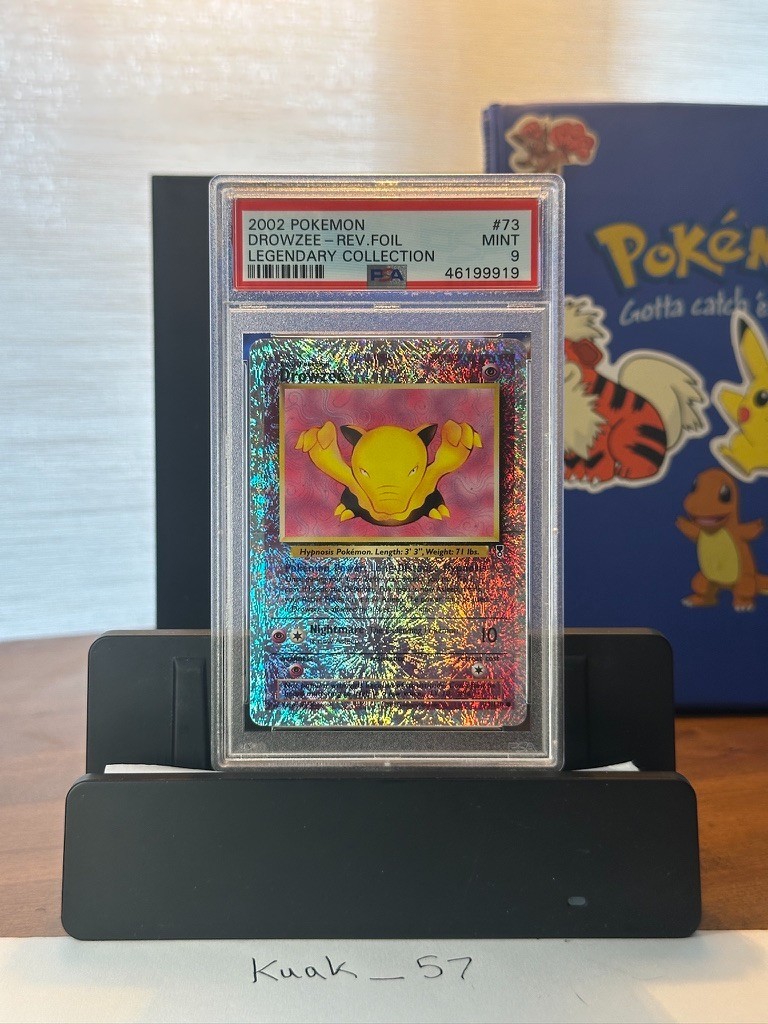 PSA 9 MINT 2002 Pokemon Legendary Collection Drowzee 73/110 REVERSE HOLO