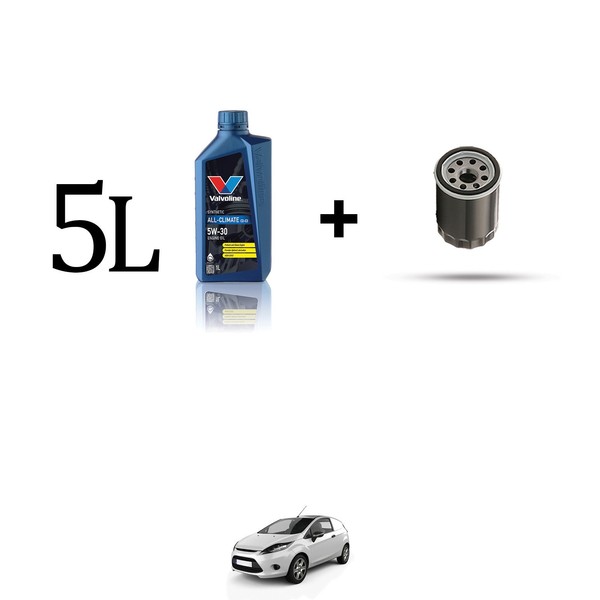 Set ÖLfilter Und 5L FüR Ford Fiesta VI 1.0 48Kw Von 2012-image