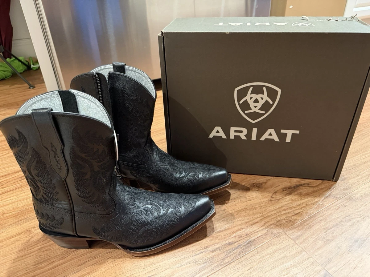 Ariat Black Leather Boots Classic Style Womens Size 7 Ariat Casanova Boot - Brooklyn Black - Saddle Rags main image 2