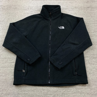 #ad #ad North Face Khumbu Fleece Jacket Medium Black Gray Full Zip Hiker Trail Prep Mens $28.77